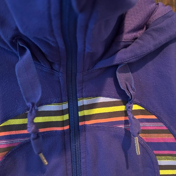 Lululemon Rainbow Strip Stride Jacket Women's Size 6 - Picture 5 of 9